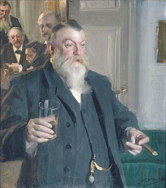 A Toast in the Idun Society,, Anders Zorn